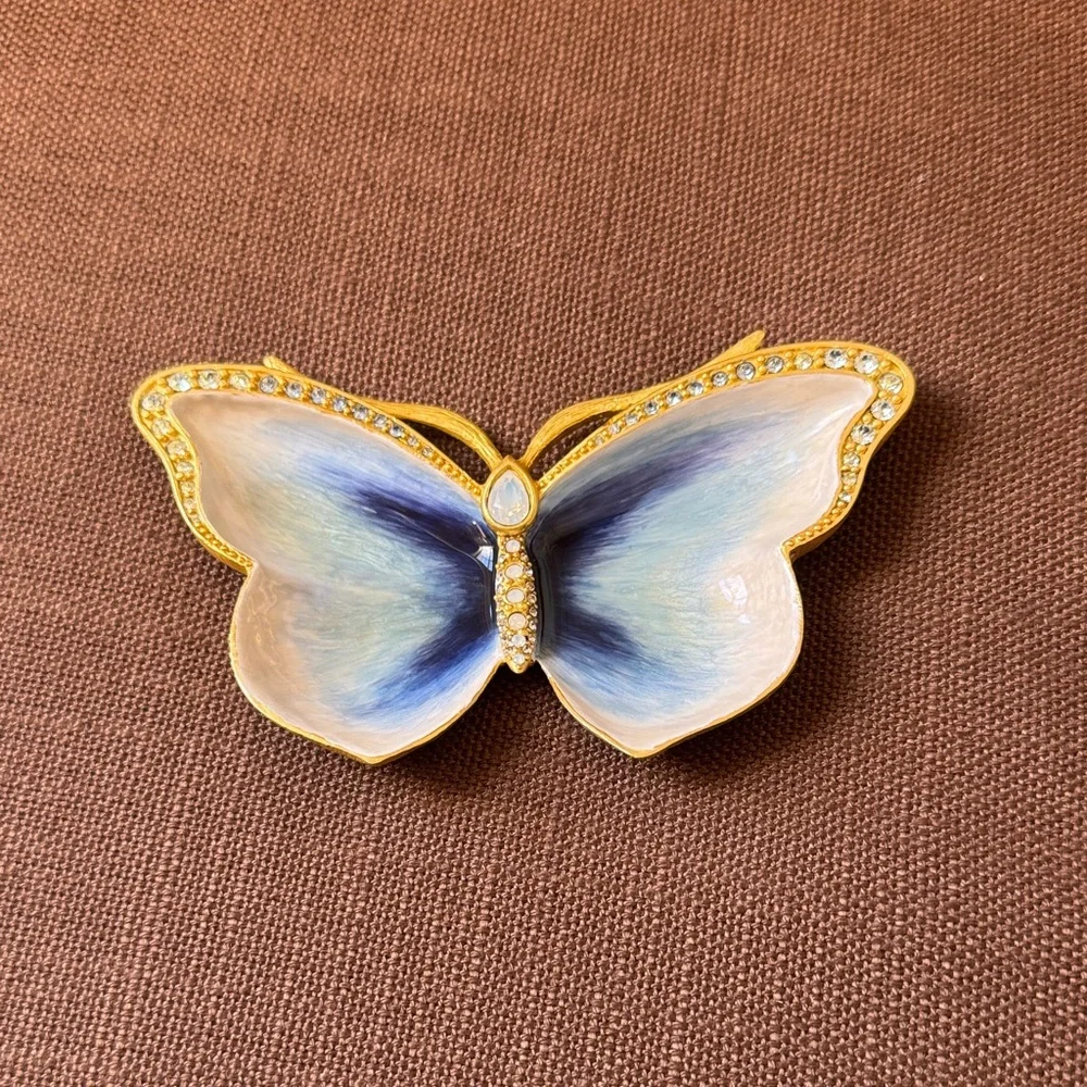 Jay Strongwater Juliet Butterfly Trinket Tray